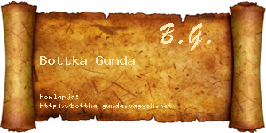 Bottka Gunda névjegykártya